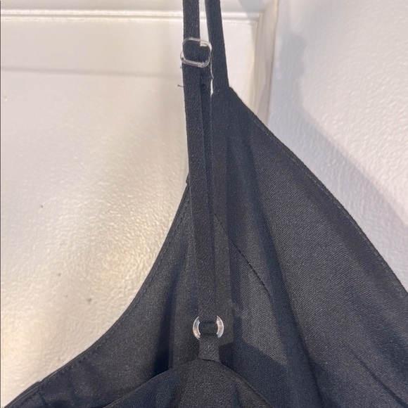 EUC Emerald Sundae Black Ruched Midi Cocktail Dress - Picture 8 of 11